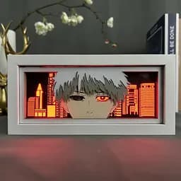 Світильник нічник 3D Токійський гуль Канекі Tokyo Ghoul Kaneki 20 см NL3D TG K