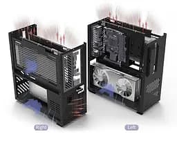 Корпус ALmordor SilverLining 160G ITX Black (ALSL160GIBK) Без БП - мініатюра 3
