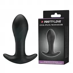 Анальная пробка - Pretty Love Anal Plug Vibrating Massager Black Baile BI-040067 89334