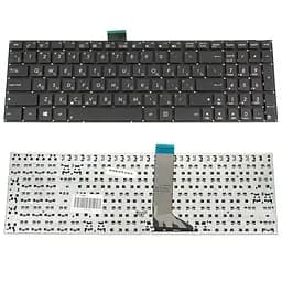 Клавіатура для ноутбука ASUS (X502, X551, X553, X555, S500, TP550) rus, black, без фрейма, з кріпленнями (оригінал)