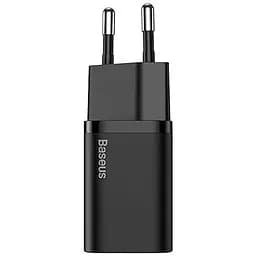 Мережевий зарядний пристрій Baseus Super Si Quick Charger 20W Sets Black + Type-C to Lightning Cable Black - мініатюра 2