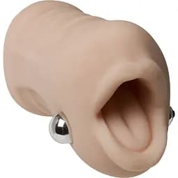 Вибромастурбатор ротик Doc Johnson Sasha Grey - UltraSkyn Vibrating Deep Throat Sucker