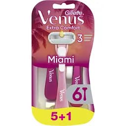 Одноразові станки для гоління (бритви) жіночі Venus Smooth Miami 6 шт.