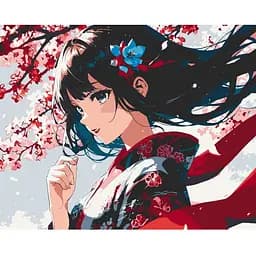 Набор для росписи ArtCraft Девушка с сакурой 40 x 50 см (16107-AC)