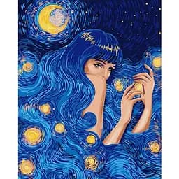 Картина за номерами Ideyka Зіркова красуня ©pollypop92 KHO5086 40х50 см
