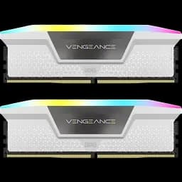 Оперативная память Corsair 32GB (2x16GB) DDR5 6000MHz Vengeance RGB White (CMH32GX5M2B6000C40W)