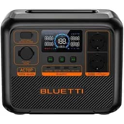 Портативна зарядна станція Bluetti AC70P 1000W 864Wh EU євро розетки