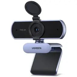 Веб-камера Ugreen CM717, Grey, 4Mp, 2560x1440/30 fps, мікрофон, автофокус, кут огляду 80°, USB 2.0 (25442)
