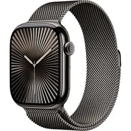 Смарт-годинник Apple Watch Series 10 GPS + Cellular 46mm Slate Titanium Case with Slate Milanese Loop M/L (MWYW3) [115184]