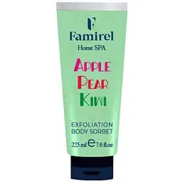 Ексфоліант-сорбет для тіла Famirel Home Spa Ківі, Груша і Яблуко 225 мл