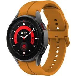 Браслет Five Classic для Samsung Galaxy Watch 4 - желто-горчичный ширина крепления 20мм силикон Watchbands (W10-9WB90250090)