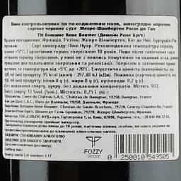 Вино Domaine Rene Bouvier Gevrey-Chambertin Racine du temps Tres Vieilles Vignes 2015 АОС/AOP, 13%, 0,75 л (748264) - мініатюра 3