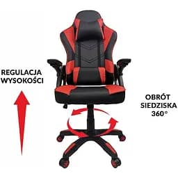 Крісло Kontrast Venos Black-Red - мініатюра 4