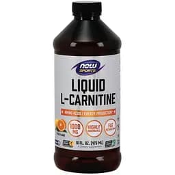Жиросжигатель Now Sports L-Carnitine Liquid 1000 мг, 473 мл Цитрус