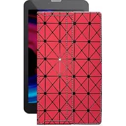 Чохол StatusCASE з екошкіри для планшету Pixus Touch 7 3G Червоний ромб