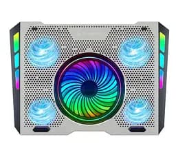 Охолоджувальна підставка для ноутбука до 18 дюймів GamePro GPCP-1270 RGB 2xUSB 5xfans - мініатюра 2