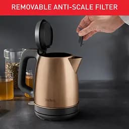 Електрочайник Tefal Coppertinto 1.7 л Strix нержавіюча сталь бронзовий kuh0015310 - мініатюра 6