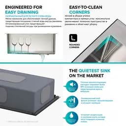 Комплект кухонний Kraus Loften KCH-1000, Нержавіюча сталь - мініатюра 12