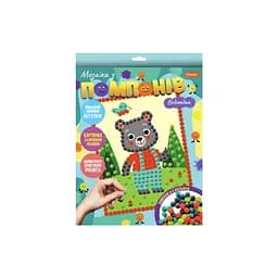 Набір для творчості мозаїка з помпонів "Ведмедик" НТ-35-2