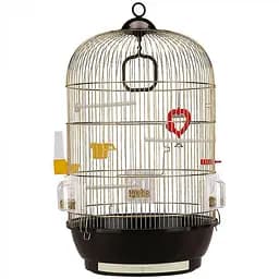 Клетка для канареек и маленьких экзотических птиц Ferplast DIVA Antique Brass Ø 40 x 65 cm