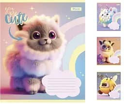Тетради ученические 12 листов линия. 1В You are cute, 25 шт. в упаковке