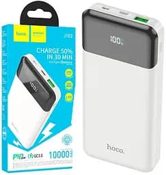 Зарядна мобільна батарея Hoco J102 10000mAh PD20W+QC3.0 із швидкою зарядкою та дисплеєм (Білий) - мініатюра 3