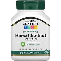 Натуральна добавка 21st Century Horse Chestnut Extract, 60 вегакапсул