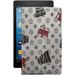 Чохол StatusCASE з екошкіри для планшету Amazon Fire HD 8 2017 Луі-Вітон-білий