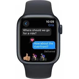 Смарт-годинник Apple Watch Series 9 GPS 45 mm Midnight Aluminum Case w. Midnight Sport Band-S/M (MR993) - мініатюра 5