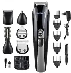 Багатофункціональний набір для стрижки Kemei KM-600 (11 в 1, з підставкою)
