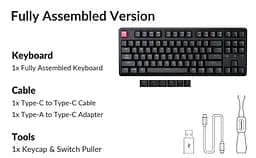 Клавіатура Keychron C3 Pro V2 87Key K pro Brown USB-A QMK Hot-swap 8K EN/UKR RGB Black (C3PX-H3-UA) - мініатюра 5