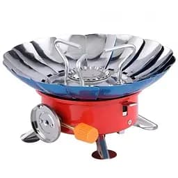 Туристична газова плита Windproof camping stove Yanchuan YC-203 Червоний, таганок газовий на балончик - мініатюра 4