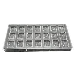 Форма полікарбонатна для шоколадних цукерок та шоколаду 13.5 x 27.5 см №4, Kitchen Master Прозорий 86224 - мініатюра 3