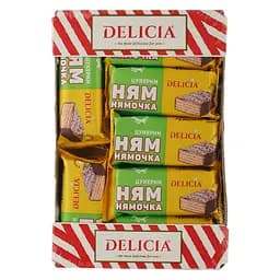 Цукерки вафельні Delicia Ням-Нямочка молочні 430 г