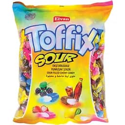 Цукерки жувальні Elvan Toffix Sour Mix 1 кг