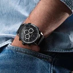 Чоловічий водостійкий наручний годинник Lee Cooper Wolf (Чорний) - мініатюра 6