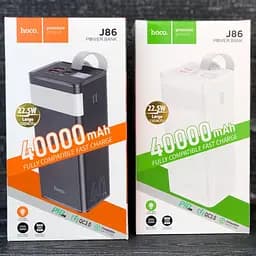 Зовнішній акумулятор Hoco J86 40000mAh 6931474759214 із лампою чорний - мініатюра 4