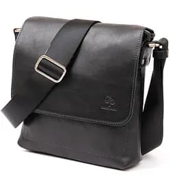 Чоловіча шкіряна сумка GRANDE PELLE 21х23х4,5 см sum0012522