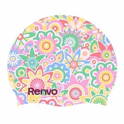Доросла шапочка для плавання Renvo Kerio Flowers Різнокольоровий Уні OSFM (2SC150-0508)