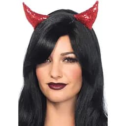 Дьявольские рожки с пайетками Leg Avenue Sequin devil horns