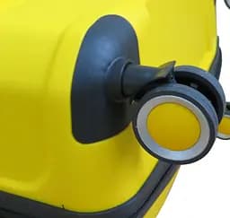 Валіза Мала S пластикова з поліпропілену на колесах My Polo70c05 40L Жовта - мініатюра 6