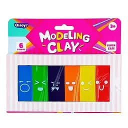 Пластилін "Modeling Clay" Bambi 8022 самозастигаючий, 6 кольорів, 100 грам