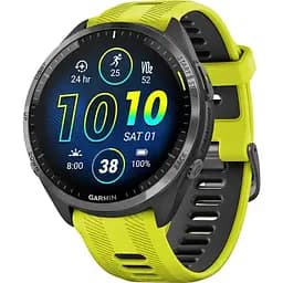 Спортивний годинник Garmin Forerunner 965 Carbon Gray Titanium Bezel w. Black Case and Amp Yell/Black S. Band (010-02809-02/12)