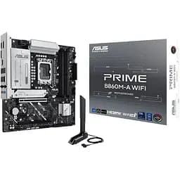 Материнська плата Asus Prime LGA1851, B860M-A WIFI, B860, 4xDDR5, 1xPCI-E 5.0 x16, 1xPCI-E 4.0 x16, 1xPCI-E 4.0 x1, 4xSATA3, 2xM.2, Realtek 7.1, Realtek 2.5Gb, WiFi 6E, Bluetooth 5.3, HDMI/2xDP, MicroATX - мініатюра 2