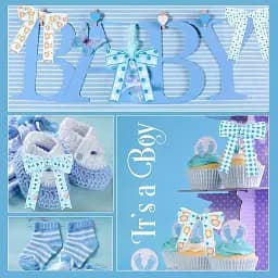 Альбом EVG 10x15x56 BKM4656 Baby collage Blue ( BKM4656 Baby collage Blue (UA))