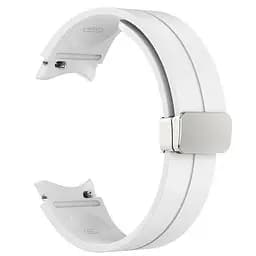 Ремінець для Samsung Galaxy Watch 5 44mm - білий ширина кріплення 20мм силікон Watchbands Cls (W15-5WB62143697) - мініатюра 2
