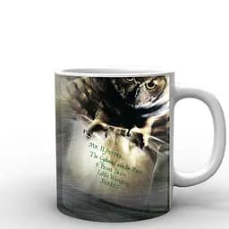 Кухоль GeekLand Harry Potter Гаррі Поттер лист HP.02.033 білий 330 мл червоний