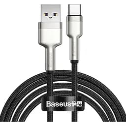Кабель Baseus Cafule Metal Data Cable USB to Type-C 1 m Black (CAKF000101) [86016]