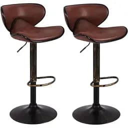 Комплект барных стульев Costway Dan со спинкой в ​​стиле Loft