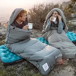 Спальник Naturehike M300 (CNK2350WS023) +6°C - з капюшоном - правий - світло-зелений - мініатюра 9